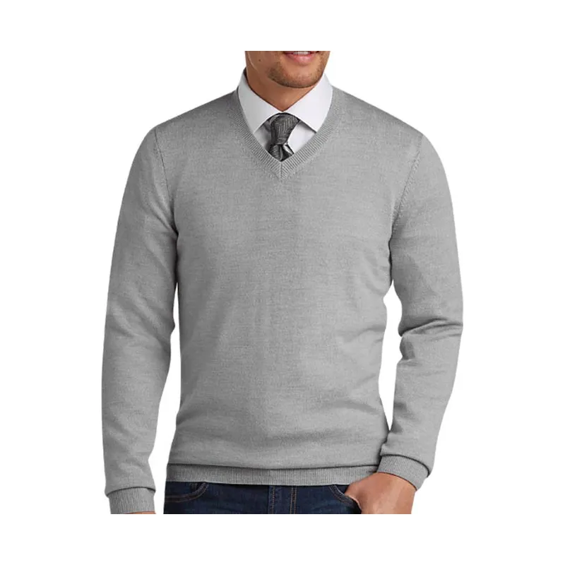 Plain knitted sweater