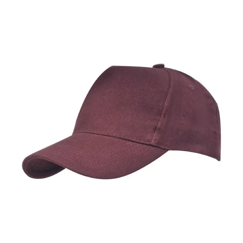 Plain cotton cap, maroon or black and white