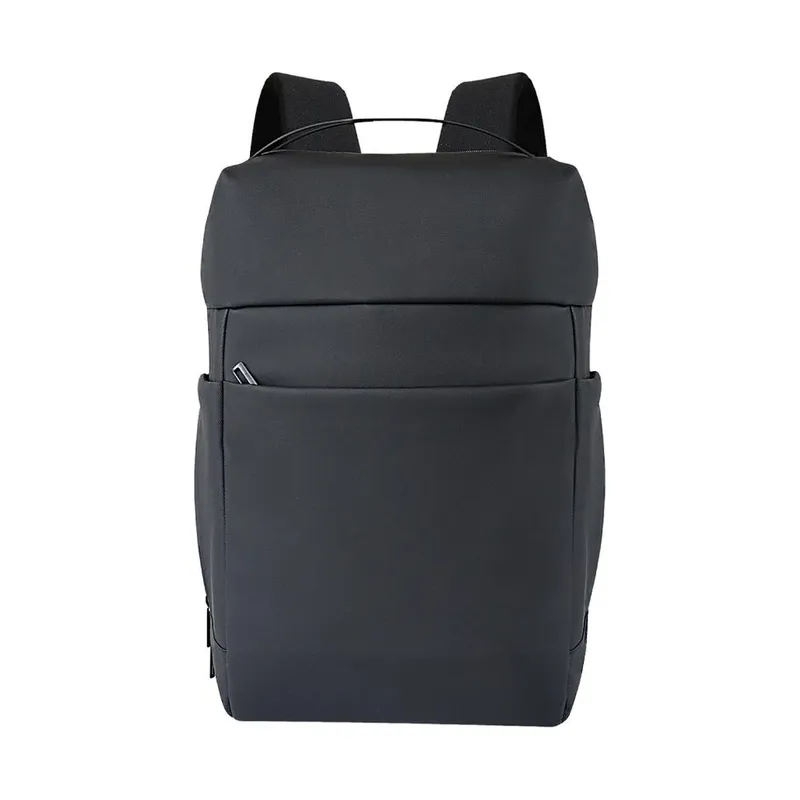 Plain black 15.6 inch laptop backpack