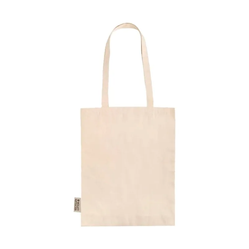 Flat GRS recycled cotton tote bag
