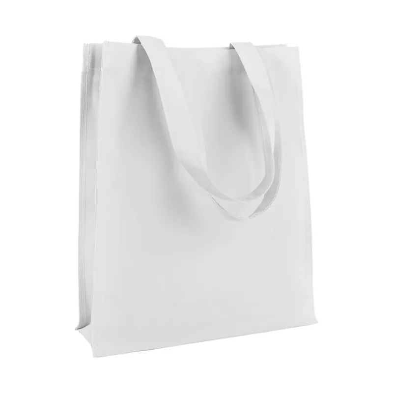 Cotton shopping bag with a gusset