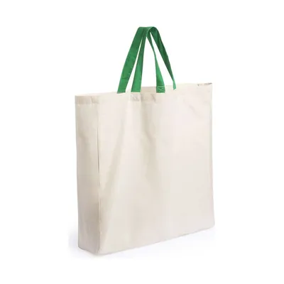 Square organic cotton shopping bag