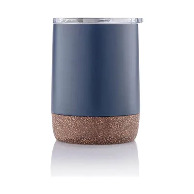 Cork base vacuum mug