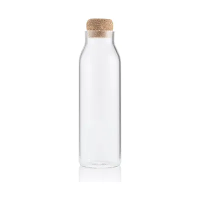 Borosilicate glass bottle with cork lid, 1,200 ml