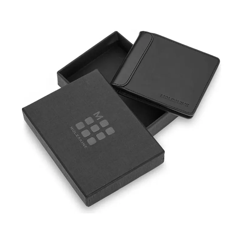Moleskine leather clip wallet