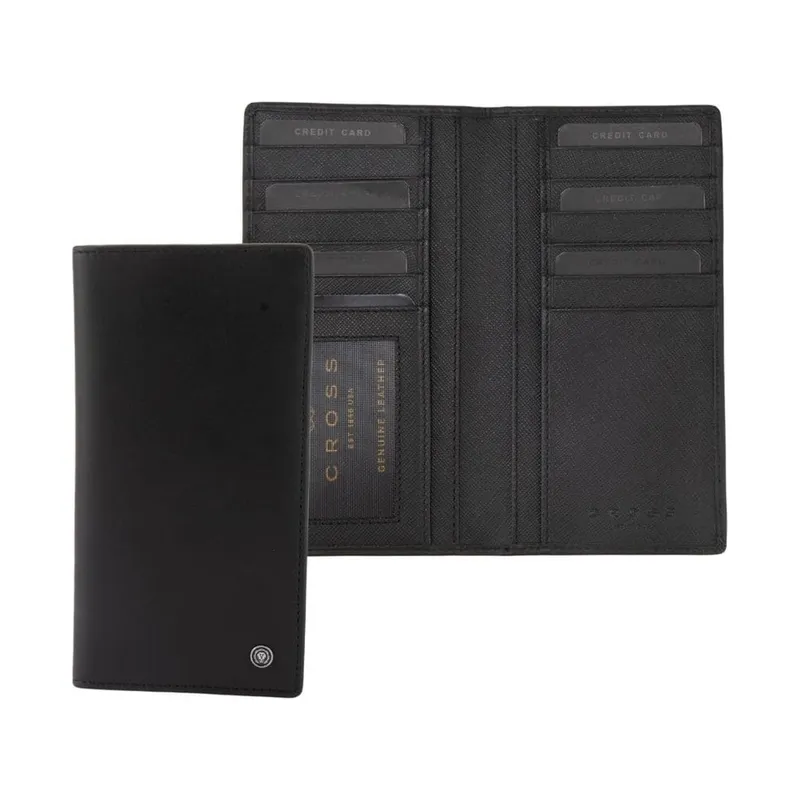 Cross leather longcoat wallet, 12 cards