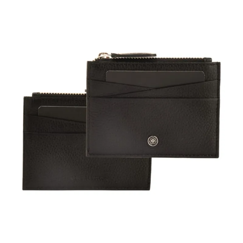 Cross pebble leather zip card holder, 6 cards