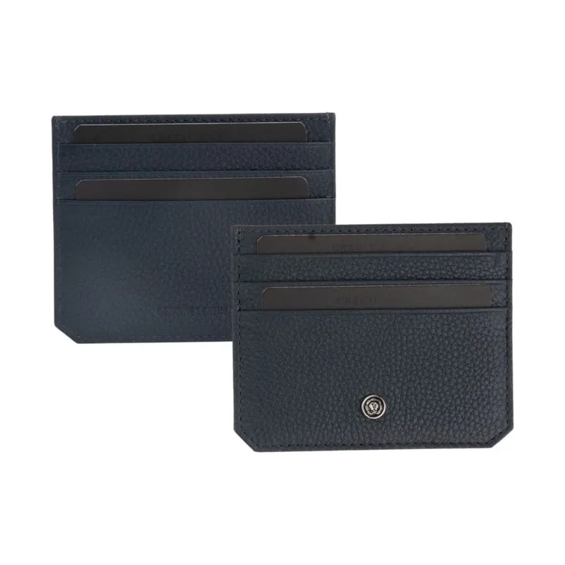 Cross pebble leather card holder, 6 cards