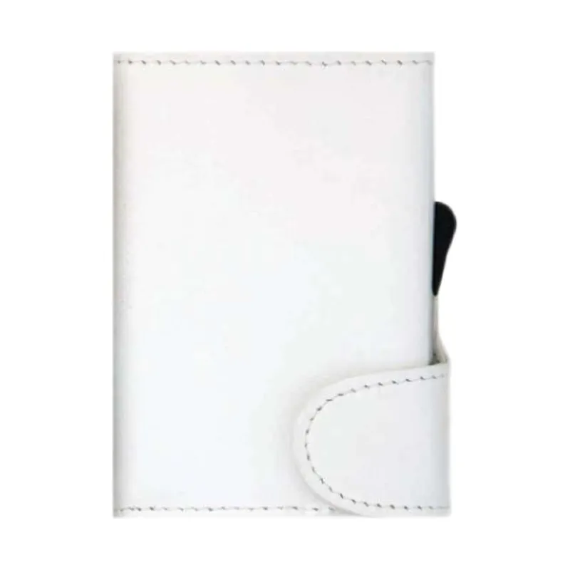 Deep pocket Italian leather card holder