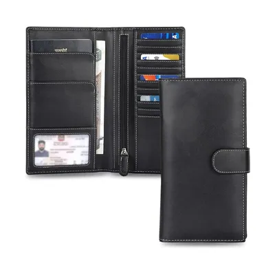Cactus leather travel wallet