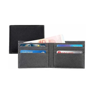 Antimicrobial genuine leather wallet for men