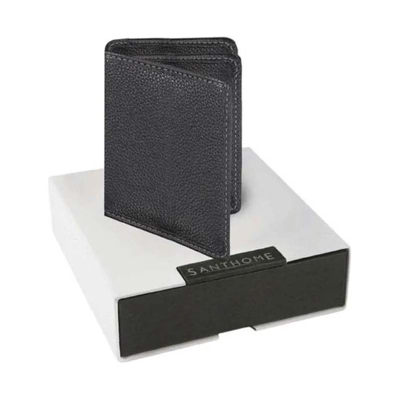 Antimicrobial leather business card case