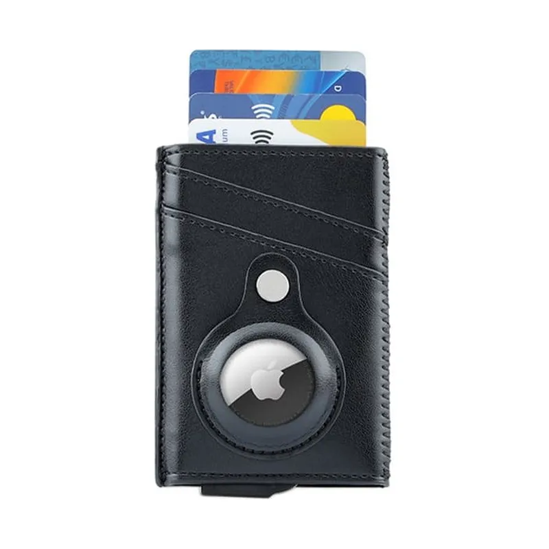 PU card holder with an access tag pocket