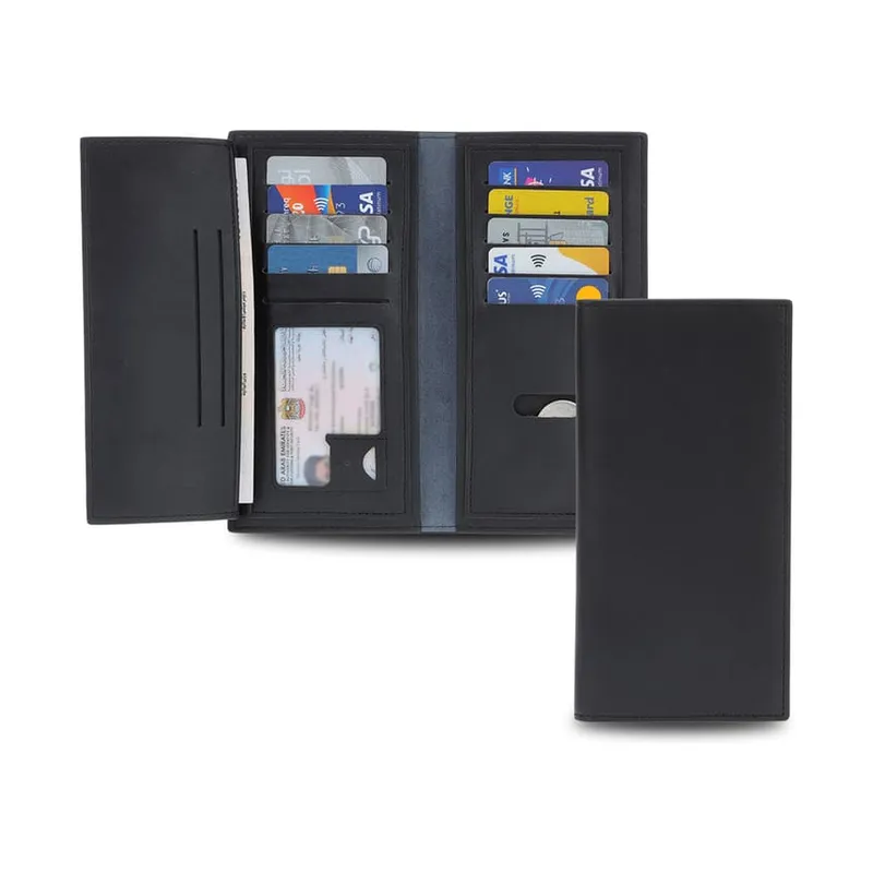 PU coat wallet for an inside jacket pocket