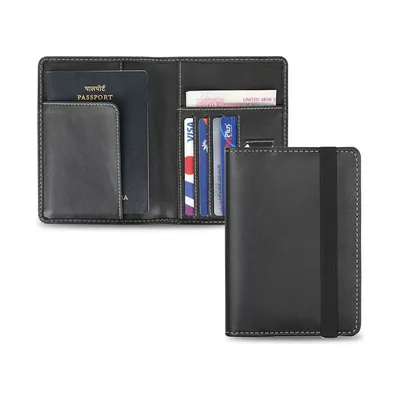 Cactus leather passport wallet
