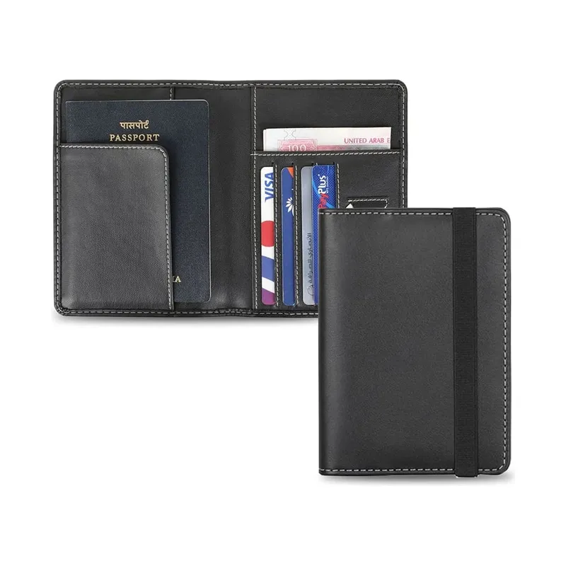 Cactus leather passport wallet