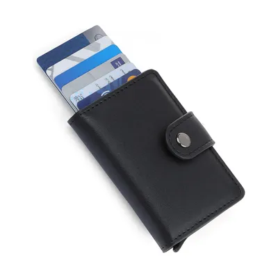 RFID PU slim card holder wallet