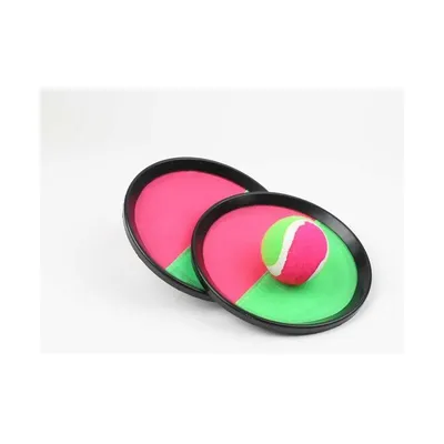 Catch ball set that packs flat