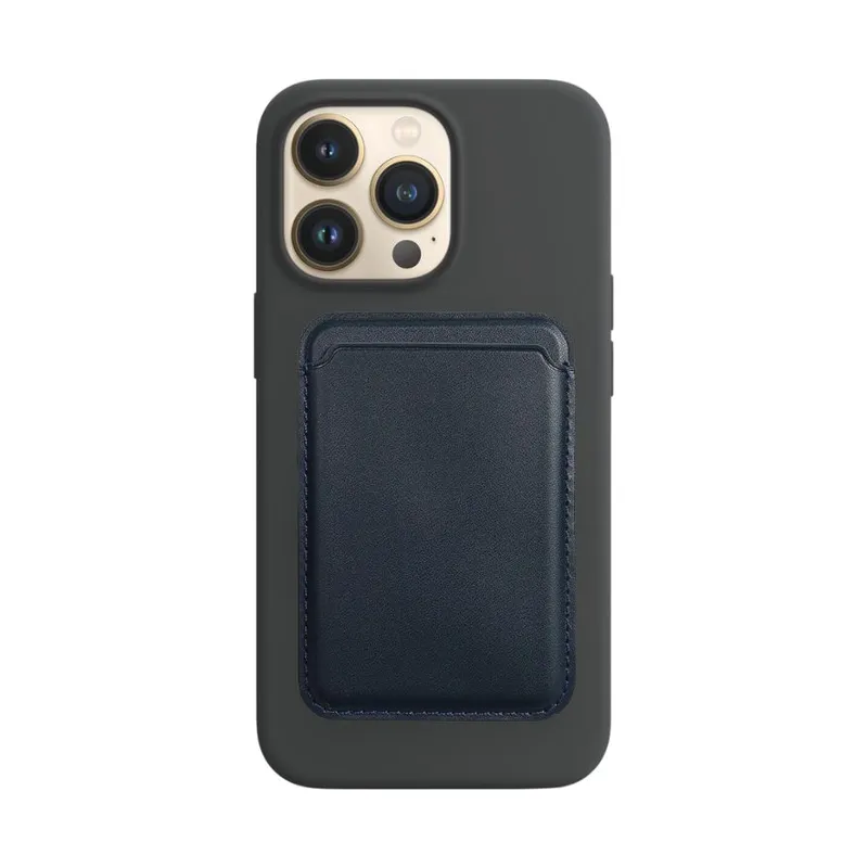 Plain magnetic card holder for a phone
