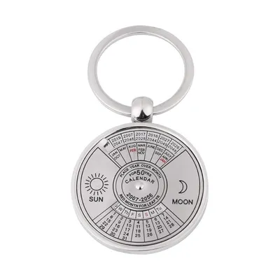 50 year perpetual calendar keyring