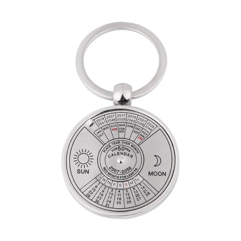 50 year perpetual calendar keyring