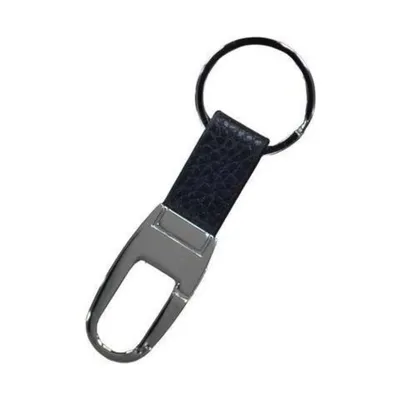 Solid metal keyring