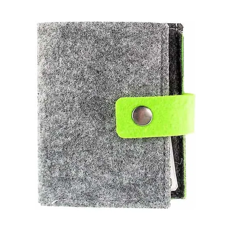 Two colour felt card holder