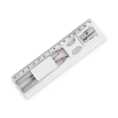 White stationery set, Kameno