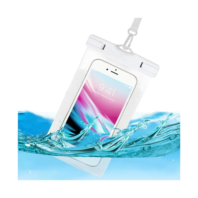 Floating waterproof phone pouch