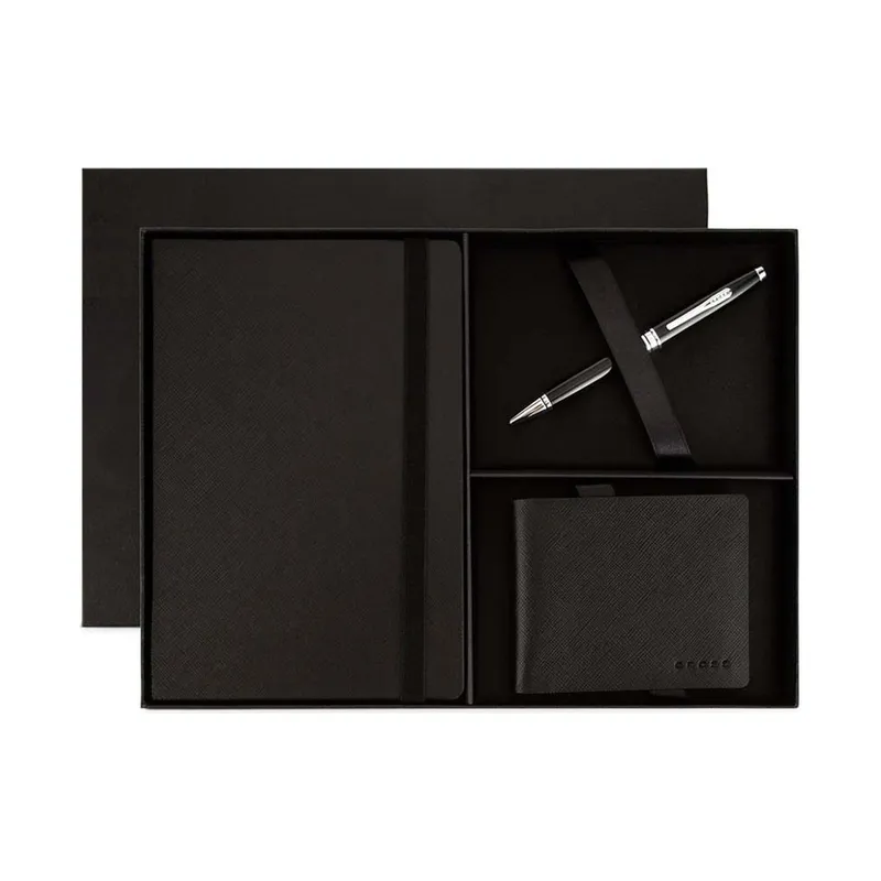 Cross Coventry pen, notebook and coin wallet set