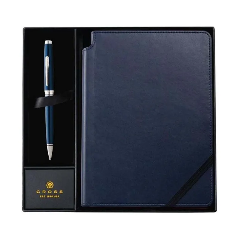 Cross Coventry blue lacquer pen and journal set