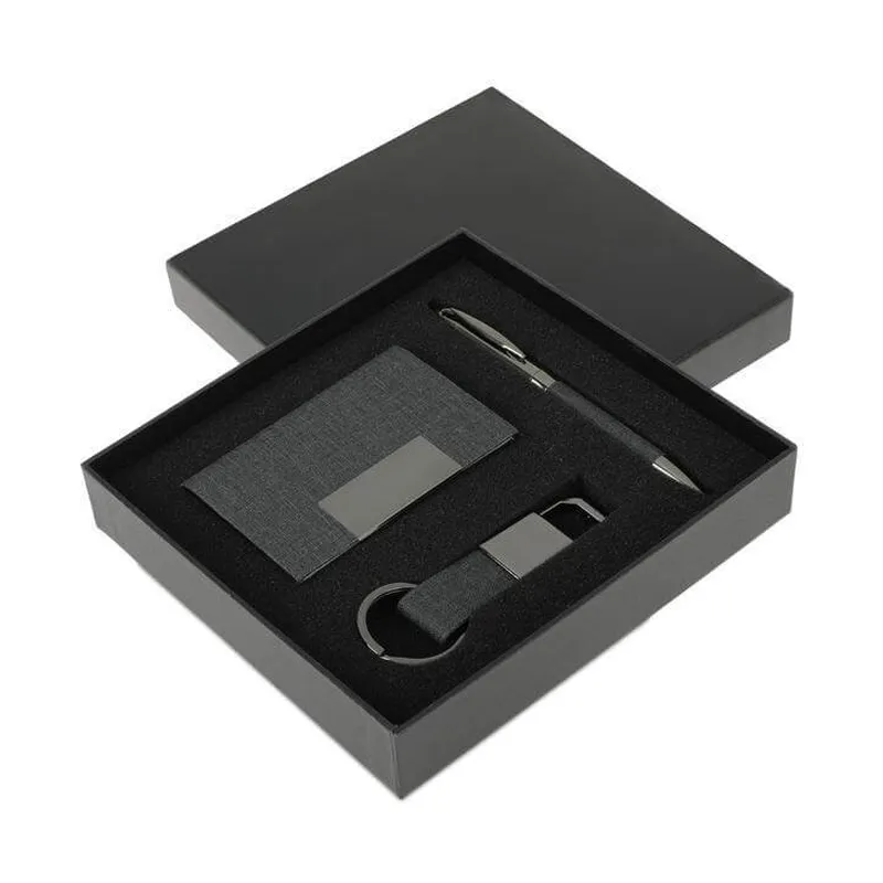Silvan card holder, keyring and pen set