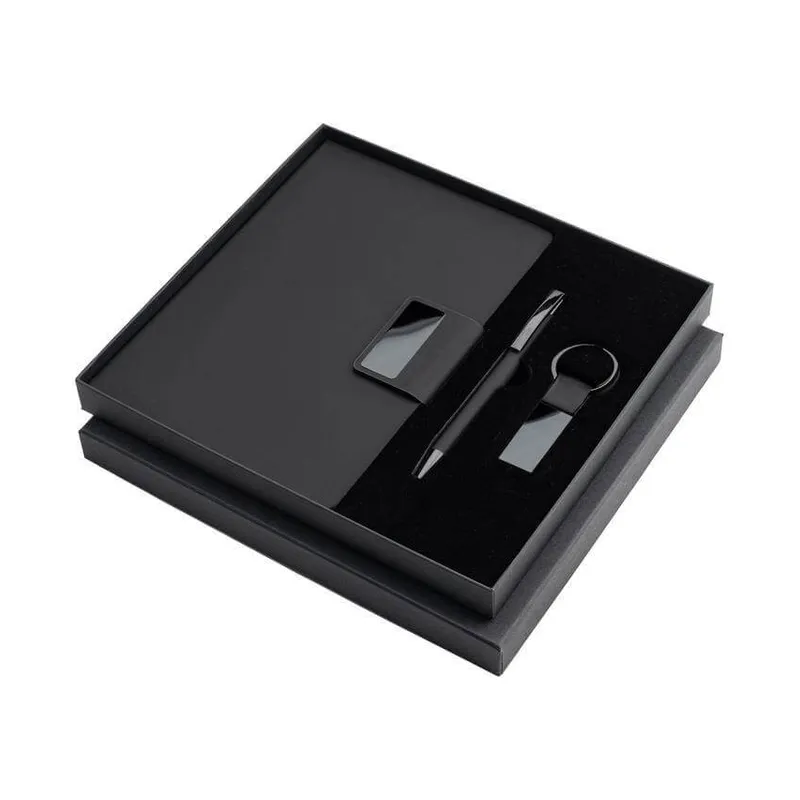 Notebook, keyring and pen set
