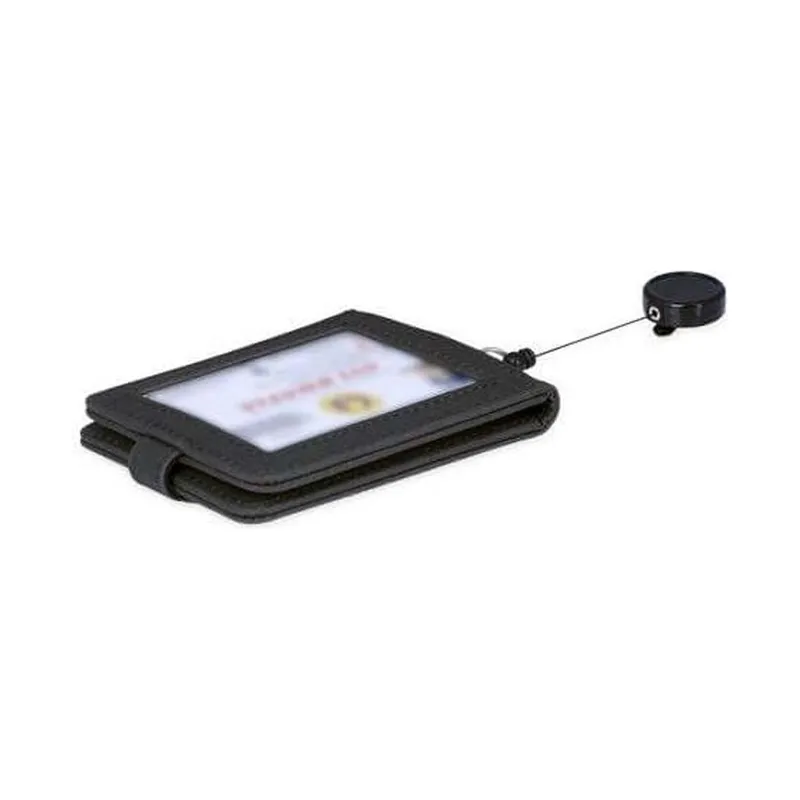ID card holder with a badge reel