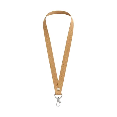 Cork lanyard for conferences