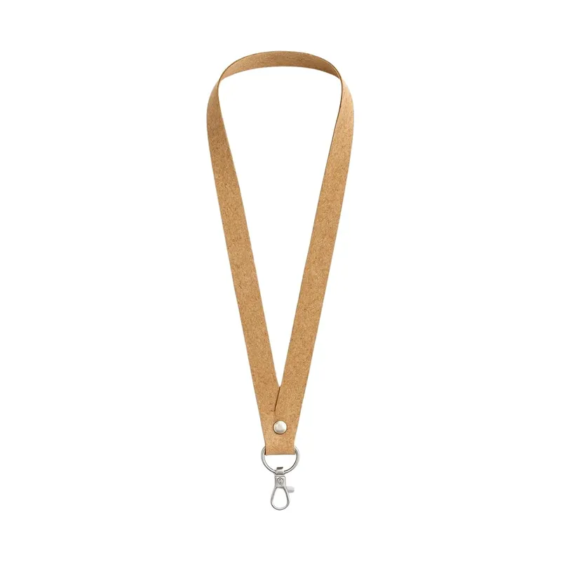Cork lanyard for conferences