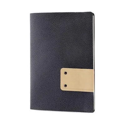 A5 leatherette journal, black