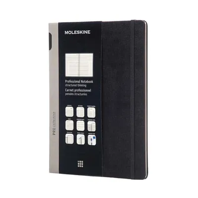 Moleskine large notebook for managers