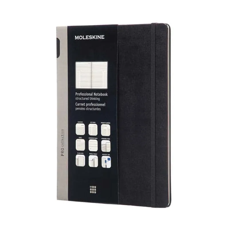 Moleskine large notebook for managers