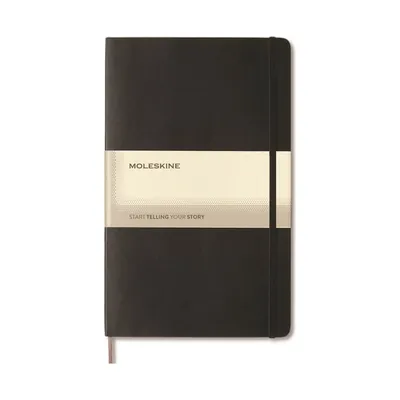 Moleskine large notebook with plain pages
