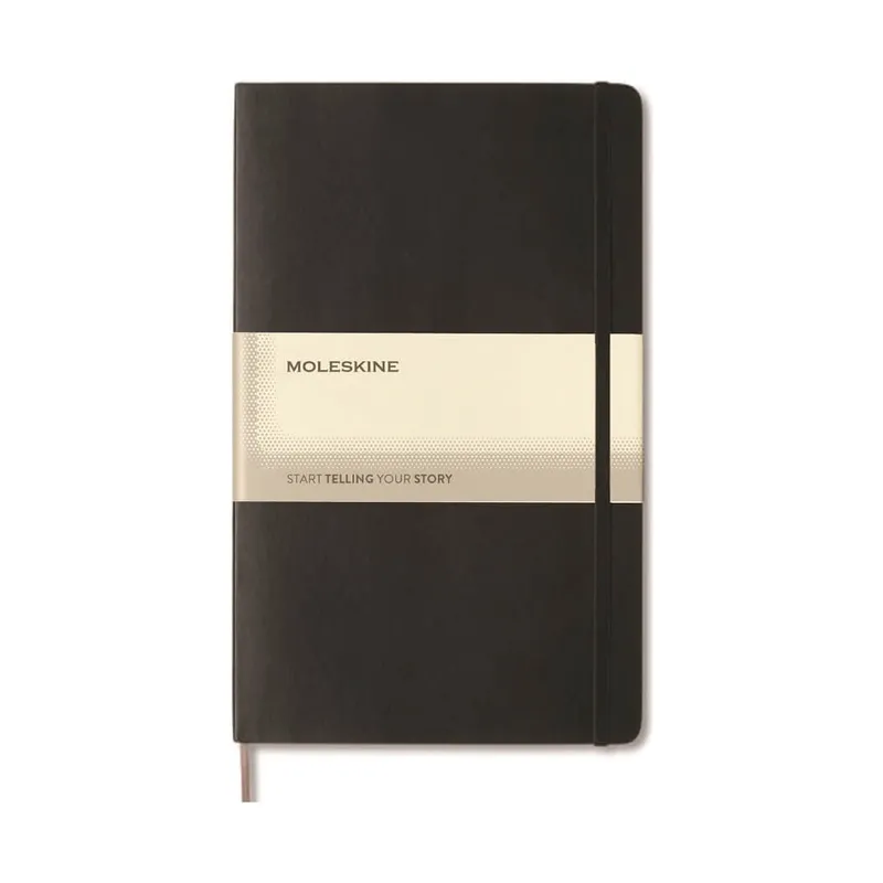 Moleskine medium ruled hard cover notebook