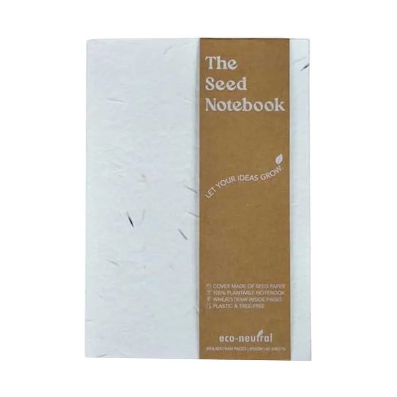 A5 hard cover seed paper notebook