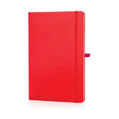 A5 hard cover ruled notebook with black spots
