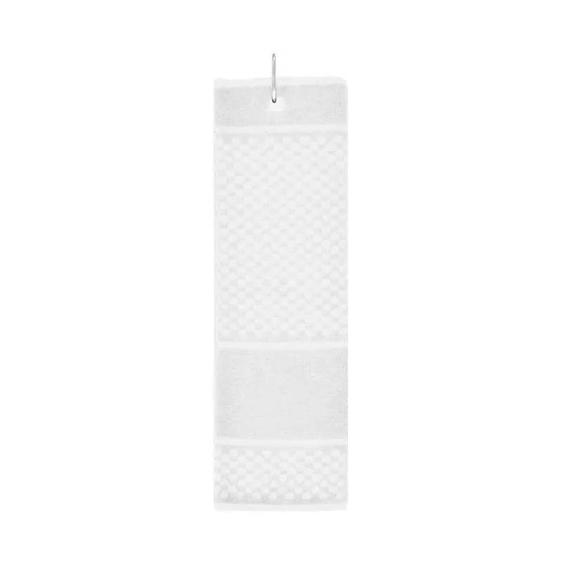 Sports hand towel with a carabiner clip