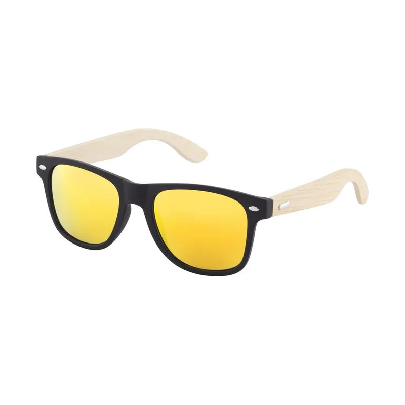 Sunglasses with bamboo arms