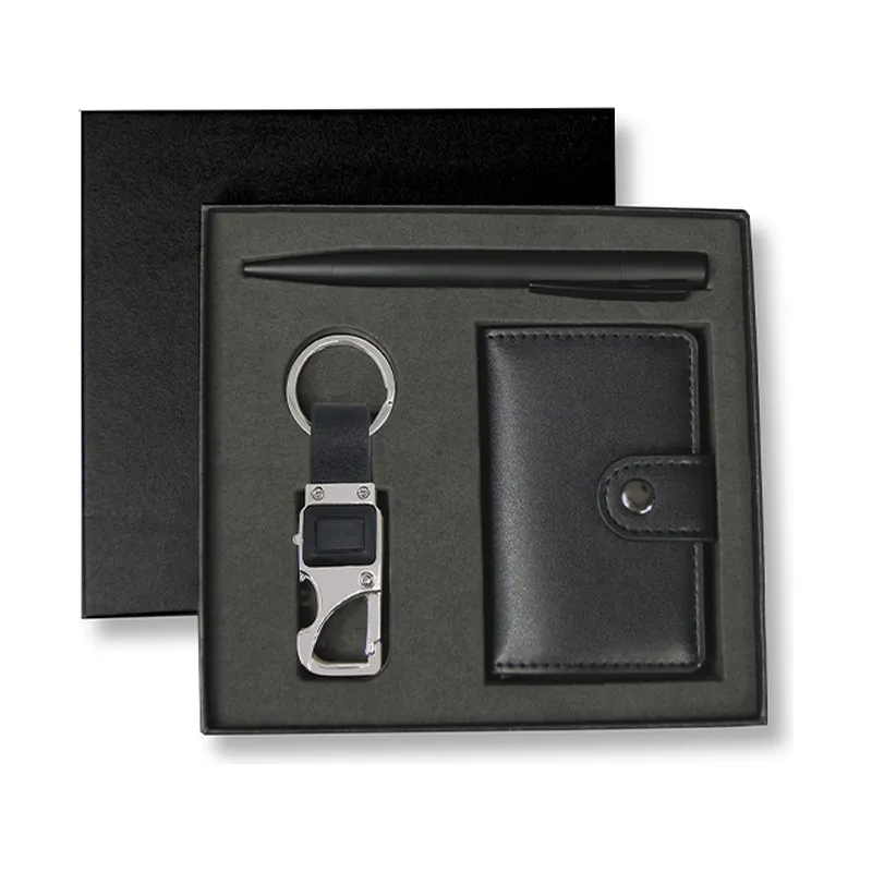 RFID card holder, keyring and pen set
