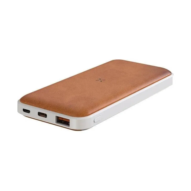 Recycled leather powerbank, 10,000 mAh PD