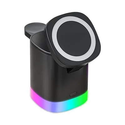 Folding magnetic wireless charger for travel