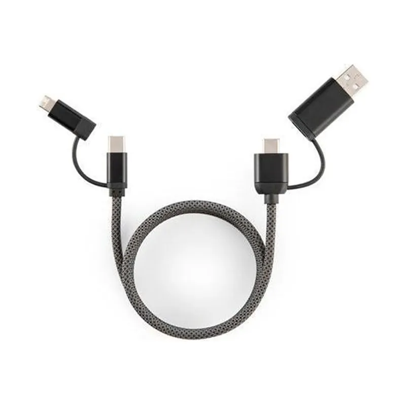 Recycled 65 W magnetic cable with four connectors
