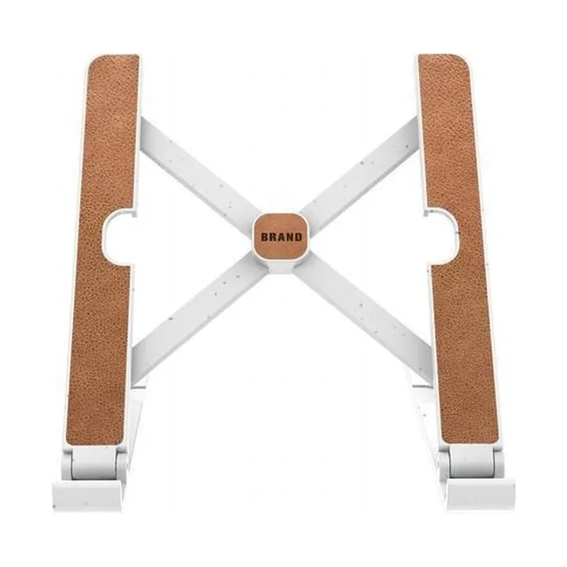 Folding recycled laptop stand for travel